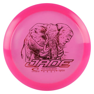 Latitude 64 Disc Golf Opto Jade Distance Driver 9/6/-2/1 Pink/Red 157 grams