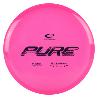 Latitude 64 Disc Golf Opto Pure Putter 3/3/-1/1 Pink/Indigo 175 grams
