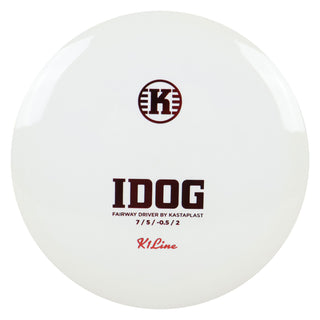 Kastaplast Disc Golf K1 Idog Fairway Driver 7/5/-0.5/2 White/Red 170 grams