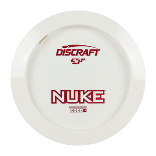 Discraft Disc Golf ESP Nuke Solid White Distance Driver 13/5/-1/3 White/Red 173-174g