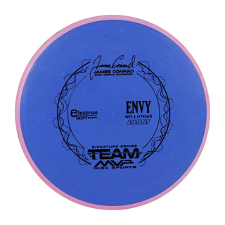 Axiom Disc Golf Electron Soft Envy Putter 3/3/0/2 Blue/Pink 168 grams