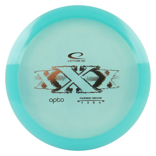 Latitude 64 Disc Golf Opto XXX Fairway Driver 7/3/0/4 Blue/Gold 175 grams