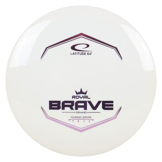 Latitude 64 Disc Golf Royal Grand Brave Fairway Driver 7/6/-1/2 White/Lavender 175 grams