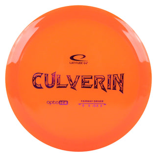Latitude 64 Disc Golf Opto Ice Culverin Fairway Driver 9/5/-0.5/3 Orange/Purple 176 grams