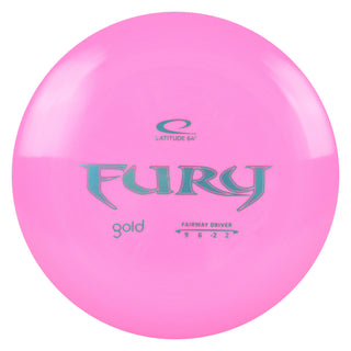 Latitude 64 Disc Golf Gold Fury Fairway Driver 9/6/-2/2 Pink/Slate 174 grams