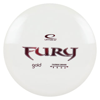Latitude 64 Disc Golf Gold Fury Fairway Driver 9/6/-2/2 White/Red 173 grams