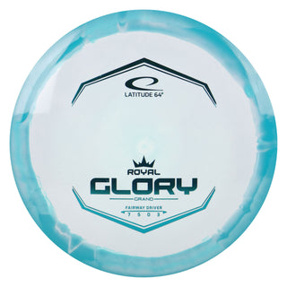 Latitude 64 Disc Golf Royal Grand Orbit Glory Fairway Driver 7/5/0/3 White Turquoise/Turquoise 175 grams