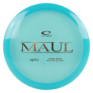 Latitude 64 Disc Golf Opto Maul Fairway Driver 7/7/-2/1 Blue/Gold 170 grams