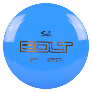 Latitude 64 Disc Golf Gold Bolt Distance Driver 13/6/-2/3 Blue/Gold 166 grams