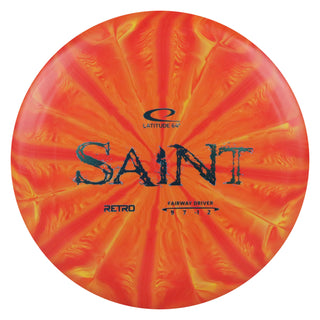 Latitude 64 Disc Golf Retro Burst Saint Fairway Driver 9/7/-1/2 Orange Red/Teal 173 grams