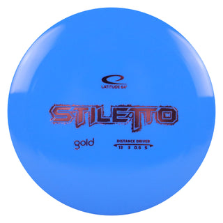 Latitude 64 Disc Golf Gold Stiletto Distance Driver 13/3/0.5/5 Blue/Lavender 176 grams