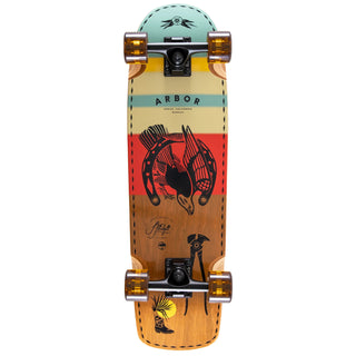 Arbor Longboards Cruiser Complete Mudgett Artist Pilsner 8.25" x 28.75"