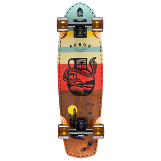 Arbor Longboards Cruiser Complete Mudgett Artist Pocket Rocket 7.75" x 27"