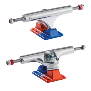 Ace Skateboard Trucks AF1 Blue/Orange Silver 33 (8.0" Axle) Pair