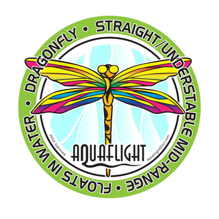 AquaFlight Floating Disc Golf Hemp Dragonfly Midrange Disc 5/4/-3/1 White/Rose Gold 134 grams