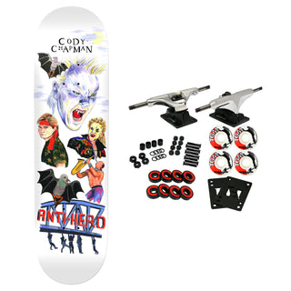 Anti Hero Skateboard Complete Cody Chapman Still Believe White 8.32" x 31.64"