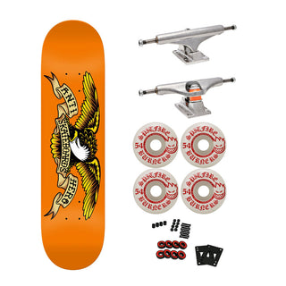 Anti Hero Premium Skateboard with Indy Trucks, Spitfire Wheels 9.0" Classic Eagle