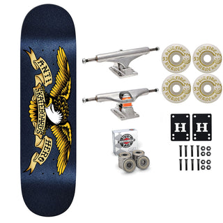 Anti Hero Skateboard Blue Easy Rider 8.5" Independent Spitfire Premium Kit