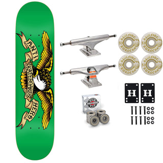 Anti Hero Skateboard Green 7.81" Independent Spitfire Premium Kit
