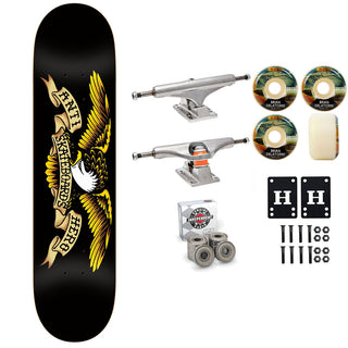 Anti Hero Skateboard Black 8.125" Independent Satori Premium Kit