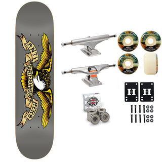 Anti Hero Skateboard Grey 8.25" Independent Satori Premium Kit