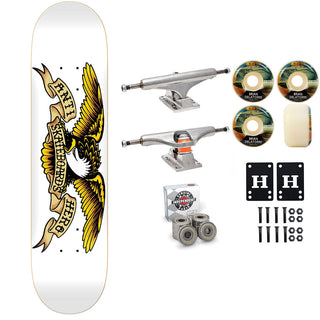 Anti Hero Skateboard White 8.75" Independent Satori Premium Kit