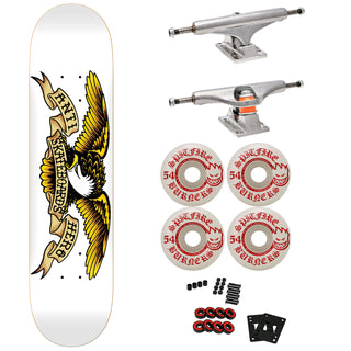Anti Hero Premium Skateboard with Indy Trucks, Spitfire Wheels 8.75" Classic Eagle