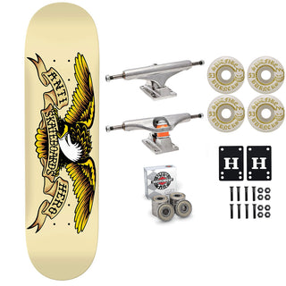 Anti Hero Skateboard Cream 8.62" Independent Spitfire Premium Kit
