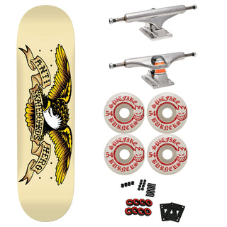 Anti Hero Premium Skateboard with Indy Trucks, Spitfire Wheels 8.62" Classic Eagle