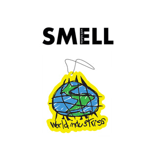 World Industries Skateboards Air Freshener Scribble Yellow 3.25" x 3.5"