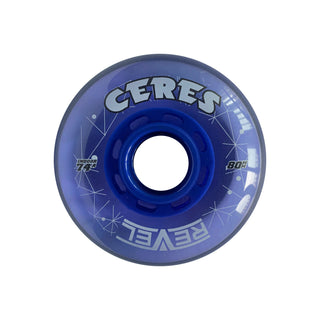 Alkali Roller Hockey Wheels - Revel Ceres 76mm 74A Blue (4-Pack)