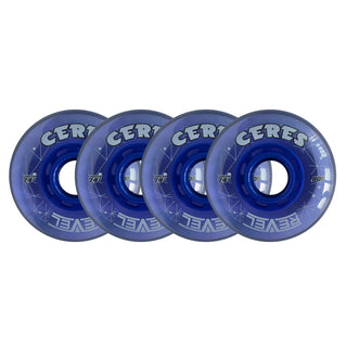 Alkali Roller Hockey Wheels - Revel Ceres 76mm 74A Blue (4-Pack)