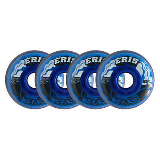 Alkali Roller Hockey Wheels - Revel Eris 76mm 74A Blue (4-Pack)