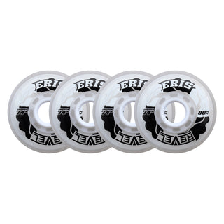 Alkali Roller Hockey Wheels - Revel Eris 76mm 74A Clear (4-Pack)
