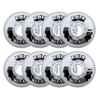 Alkali Roller Hockey Wheels - Revel Eris 76mm 74A Clear (8-Pack)