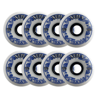 Alkali Roller Hockey Wheels - Revel Xena 76mm 74A White (8-Pack)