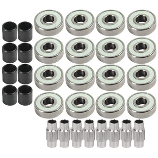 Amp Inline Roller Hockey Speed Bearings and Spacers Kit Stainless Steel