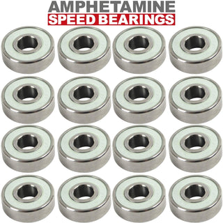 Amp Inline Roller Hockey Speed Bearings and Spacers Kit Stainless Steel