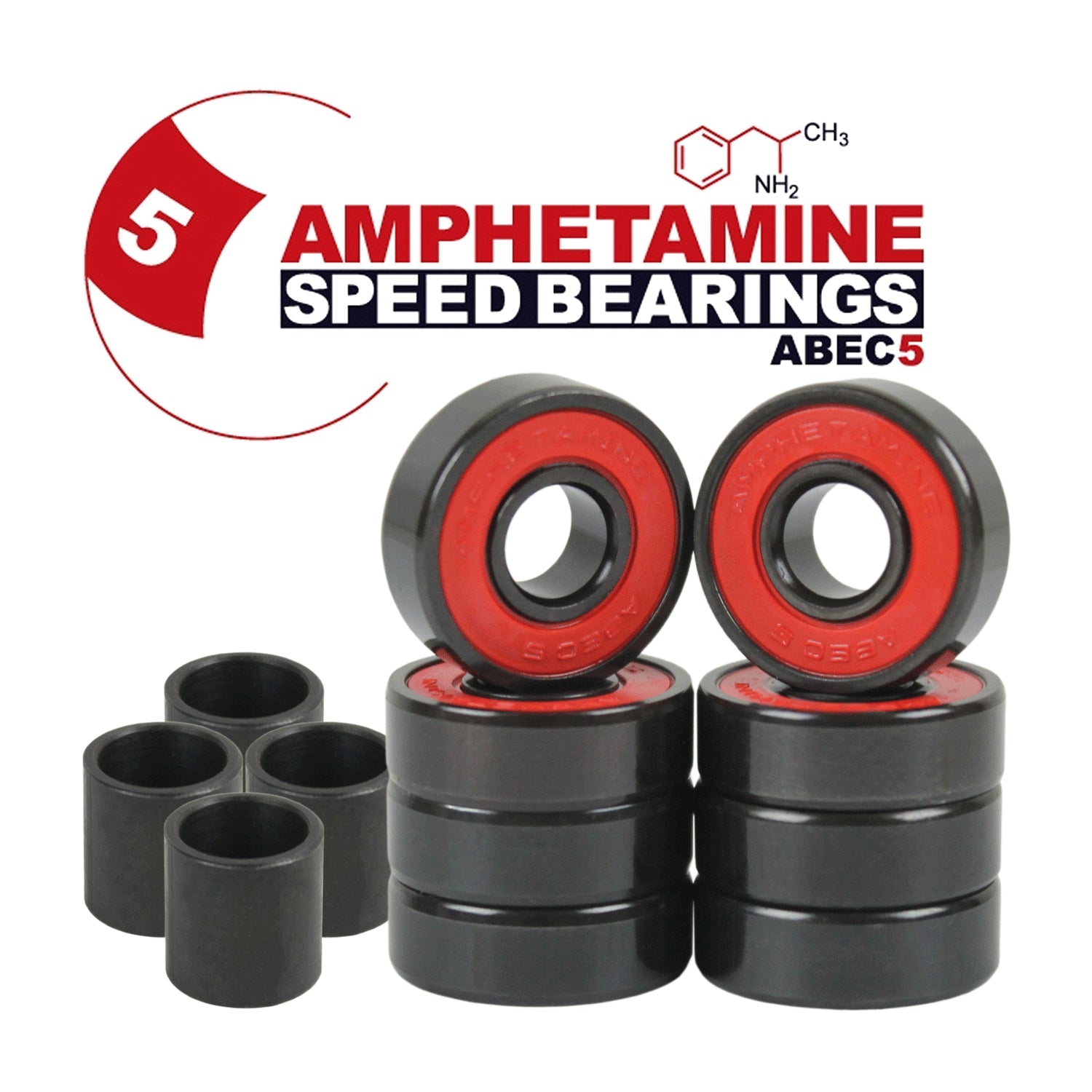 abec 5 bearings for fishing reels Amphetamine Skateboard Bearings Abec 5 Packaged