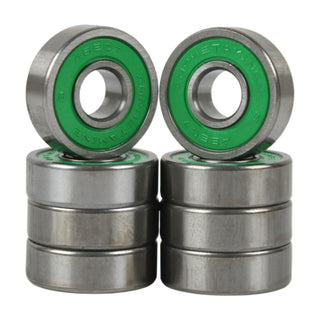 Paris Longboard Trucks V2 180mm 50Â° Raw Polished + Globe Conical 65mm 83a Wheels Clear Forest + Abec 7 Bearings
