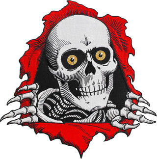 Powell Peralta Skateboard Patch 10" Ripper Extra Large Iron / Sew On