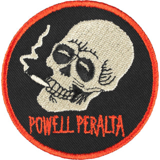 Powell Peralta Skateboard Patch Smoking Skull 2.5" Embroidered Iron /Sew On