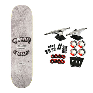 April Skateboard Complete Shane O Neill Grills Silver 8.25" x 31.92"