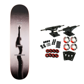 April Skateboard Complete Yuto Horigome Fade White/Black 8.25" x 31.92"