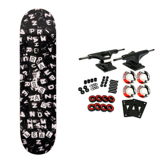 April Skateboard Complete Rayssa Leal Beads Black 8" x 31.91"