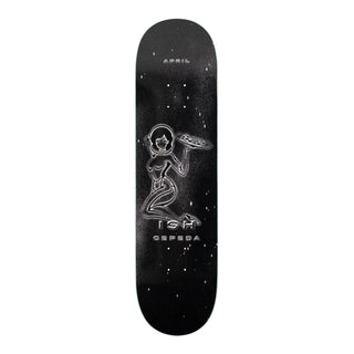 April Skateboard Deck Ish Cepeda Out There Black 8.25" x 31.92"