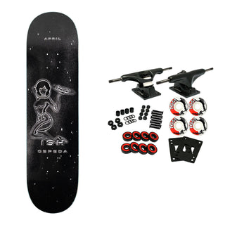 April Skateboard Complete Ish Cepeda Out There Black 8.25" x 31.92"