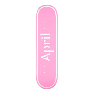 April Skateboard Deck Mini Og Logo White/Pink 7.37" x 29"