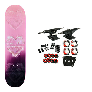 April Skateboard Complete Rayssa Leal Heart 8.0" x 31.91"