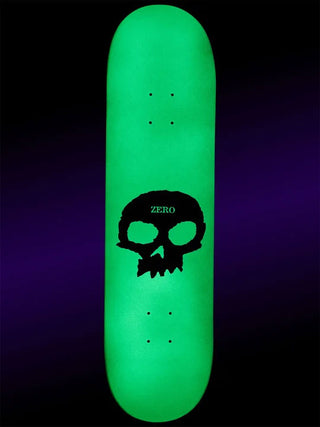 Zero Skateboard Complete Single Skull Glow 8.25" x 31.9"